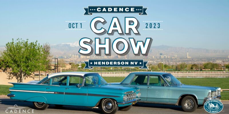 The Cadence Car Show on October 1 features classic and modern vehicles, DJ entertainment, food trucks, a beer garden, and Las Vegas Strip views. Free admission, 200+ vehicles, 'Best in Show' awards, and more make it a must-visit event.