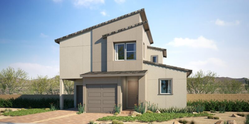 Introduction to Vireo by Woodside Homes in Summerlin West, highlighting two- and three-story floor plans, pricing, and accessibility. Includes contact information for Robin Smith of the Smith King Team.